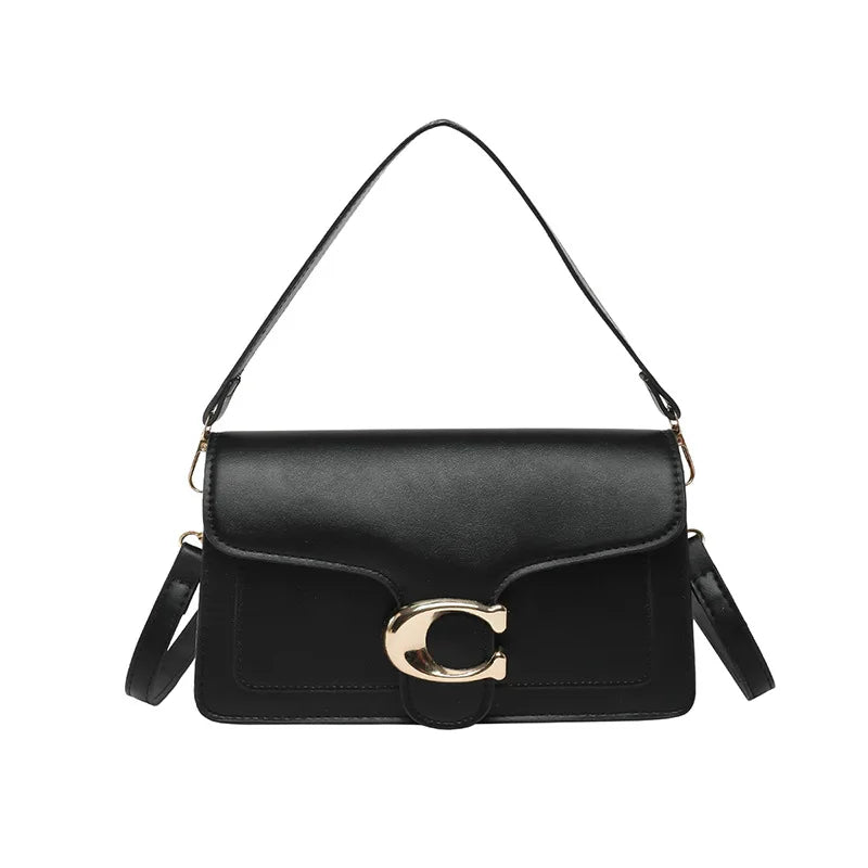 2026 New Niche Luxury Solid-Color Tote Bag | Vintage Minimalist Crossbody Square Bag