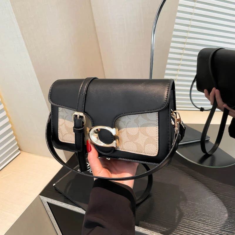 2026 New Niche Luxury Solid-Color Tote Bag | Vintage Minimalist Crossbody Square Bag