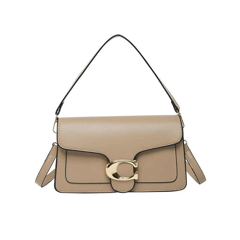 2026 New Niche Luxury Solid-Color Tote Bag | Vintage Minimalist Crossbody Square Bag